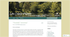 Desktop Screenshot of lakecountynature.com